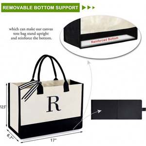 Bolsa de Compras de Algodón Navideña con Logotipo Personalizado al por Mayor, Bolsa de Compras Reutilizable, Ecológica, de Lona - Product Image 3