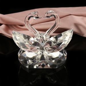 2024 nóng bán pha lê vài thiên nga cho Quà tặng đám cưới ủng hộ đám cưới/đám cưới giveaway Quà Tặng ủng hộ pha lê động vật Thiên Nga thủy tinh thủ công - Product Image 5