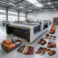 Machine de découpe à couteau oscillant à grande vision pour chaussures et sacs, cuir, PU, EVA, découpe de motifs, CNC intelligent