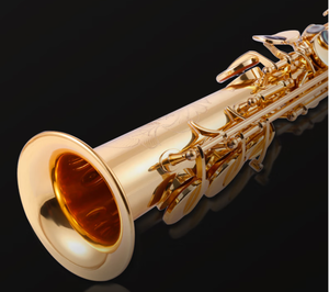 <span class=keywords><strong>Saxophone</strong></span> soprano en cuivre de style classique de haute qualité, instrument à vent droit professionnel - Product Image 3