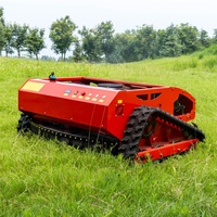 Robot Pemotong Rumput Bertenaga Baterai 4-Tak Kelas Industri dengan Remote Control Zero-Turn, Daya Tahan 4-6 Jam