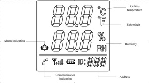 YADA YD877Y-N2 <strong>Temperature</strong> <strong>Humidity</strong> Sensor Environment Distributionroom RS485 High Accuracy 0.5 Celsius Degree 3%RH LCD Display - Product Image 6