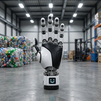 Pièces robotiques pour main robotique à cinq doigts, embout de préhension léger en acier inoxydable et aluminium usiné CNC, solution complète, MOQ 1, OEM