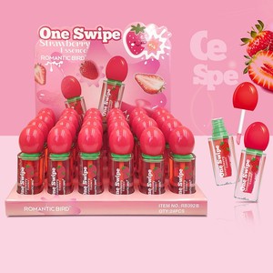 Brillo Labial ROMANTIC BIRD <span class=keywords><strong>de</strong></span> Alta Calidad al por Mayor, Maquillaje Labial con Sabor a Fruta, Suero Hidratante Transparente, <span class=keywords><strong>Aceite</strong></span> Labial Humectante - Product Image 1