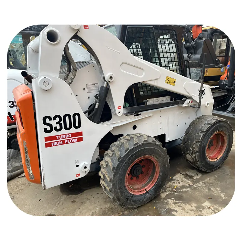 Original S300USED USA marque bobcat machine d'origine Mini chargeuse compacte antidérapante d'occasion 3 tonnes bobcat s160 s180 s300 chargeuse compacte antidérapante