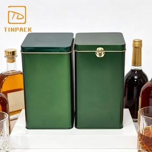 Caja Metálica Personalizada de Grado Alimenticio con Cierre Seguro, Ideal para Envasado de Regalos de Brandy, Whisky, <span class=keywords><strong>Vodka</strong></span> y Licores - Product Image 2