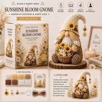 Kit de perles DIY pour gnome écologique, collection de cadeaux de Noël, décoration de la maison, artisanat fait main