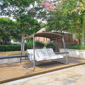 Moderno al aire libre Jardín Parque Hotel Patio Balcón Villa Patio Rattan Columpio Cama con dosel - Product Image 5
