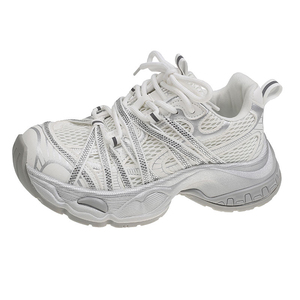 Baskets Chunky à Lacets pour Femmes avec Strass, Respirantes en Maille, Plateforme, Style Dad Shoes, Tendance Hiver-Printemps, Décontractées, Vente en Gros - Product Image 2