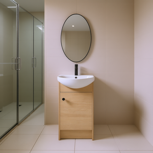 Vanidad de baño independiente de 18 pulgadas con combo de fregadero para baños pequeños-21/2/2/2/2/2/-1/2/2/2/-1/2/2" - Product Image 2
