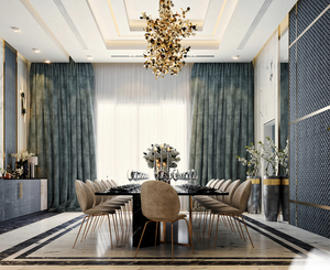 <span class=keywords><strong>Tavolo</strong></span> da pranzo in <span class=keywords><strong>marmo</strong></span> <span class=keywords><strong>nero</strong></span> più venduto 14 posti mobili per sala da pranzo in metallo set di sedie da pranzo in metallo trapuntato - Product Image 5