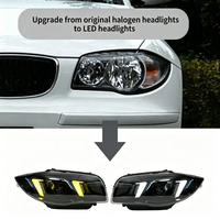 Phares LED style laser pour BMW E87, pour Série 1 E81 E88 E82, style amélioré, DRL jaune, Plug & Play