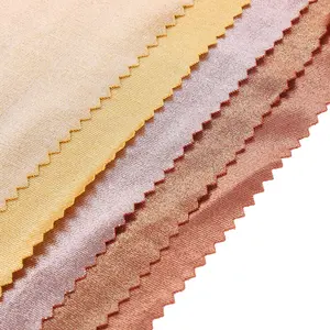 High quality customized plain pure color stretch jersey knitted fashion foil fabric