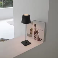 Lampe de bureau portable en métal à LED sans fil, gradation progressive, rechargeable, commande tactile, lampe de table pour restaurant, chambre à coucher