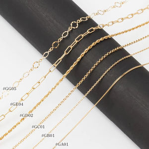 Japón personalizado señoras joyería de moda cadenas collares en 18K 14K 10K oro sólido puro - Product Image 1