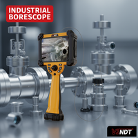 Endoscope industriel de 1,8 mm de diamètre micro, écran HD de 6 pouces, lumière LED, articulation bidirectionnelle pour l'inspection des vannes et des cavités minuscules