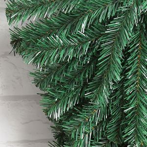 Arbre de Noël à l'envers, arbre de Noël vert, décoration murale intérieure, arbre décoré en PVC vert, décorations murales de Noël - Product Image 4