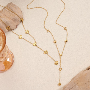 N & S Minimalistische Luxe 18K Vergulde Roestvrijstalen Hart Hanger Ketting Cadeau Voor Vrouwen - Product Image 3