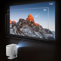Mini projecteur tactile interactif pour enfants, Android 13, LED 1080P, 300 lumens, haut-parleurs intégrés, portable et de poche