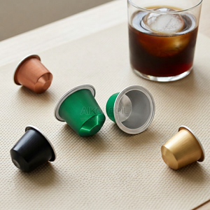 Cápsulas de Café Latte de Aluminio Personalizadas <span class=keywords><strong>Vertuo</strong></span> Diamond Private Parsa para Importadores de Agua Nitrogenada a Granel - Product Image 1