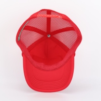 Gorras de camionero de malla de espuma de pico corto de 5 paneles de alta calidad con diseño personalizado de su propio logotipo al por mayor