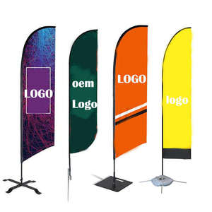 Bandera de Plumas de Poliéster Personalizada al por Mayor con Logotipo <span class=keywords><strong>para</strong></span> Exteriores, Pancarta de Playa <span class=keywords><strong>para</strong></span> Promoción, Publicidad y Decoración - Product Image 2