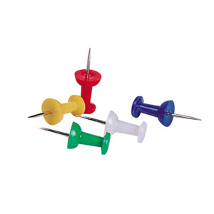 Clavijas de colores Deli, 80 unidades, clavijas metálicas en forma de H para uso en oficina - Product Image 2
