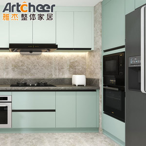 Armario de cocina pequeño de diseño moderno, Modular personalizado de alta calidad, tablero de melamina de MDF, cocina y <span class=keywords><strong>accesorios</strong></span> - Product Image 5