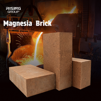 Briques de magnésie anti-corrosion, briques de magnésite pure brûlée pour fours à ciment, fourniture d'usine