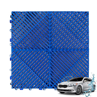 Dalles de sol de garage en PP PVC durables et mobiles, dalles de sol de garage en PVC design
