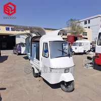 Belyoo Street Camion à jus de fruits Chariot à crème glacée Tricycle alimentaire Ape Food Truck avec cuisine complète Tuk Tuk électrique à vendre Bar mobile