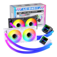 Refroidisseur d'eau pour processeur Lovingcool 2024 240MM ARGB LED pour socket Intel LGA115X/1200/1700/1366/2011/2066, température en temps réel, boîtier d'ordinateur