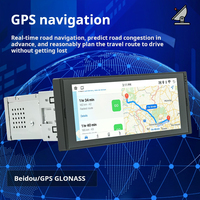 6.8 pouces tablette unique Android GPS Navigation tout-en-un Machine rétroviseur lecteur de voiture sans fil Carplay