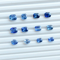 Saphir de haute qualité, taille baguette, blanc neige, poli, pierre naturelle faite à la main pour la fabrication de bijoux, avec jeu de couleurs