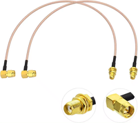 Cable coaxial de baja pérdida RG178 RG316 para antena, conector SMA macho, ensamblaje de cable coaxial para comunicación, venta al por mayor de fábrica