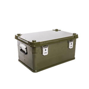 Mountainhiker Heavy duty durability green aluminum metal camping storage box for outdoor travel