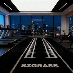 Gazon <span class=keywords><strong>synthétique</strong></span> de haute qualité, gazon artificiel noir personnalisé pour salle de sport, gazon <span class=keywords><strong>synthétique</strong></span>, rouleau de gazon, traîneau de poussée et de traction, entraînement spécial - Product Image 5