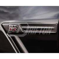 Remplacement d'emblème d'aile en fibre de carbone pour Nissan R35 GTR 2008-2016