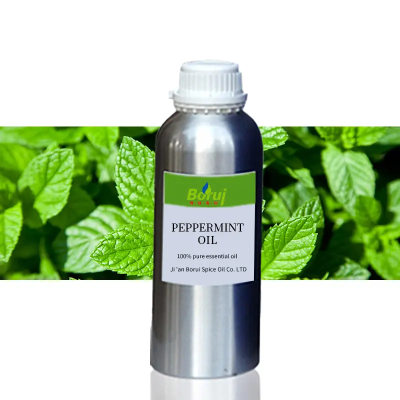 Vente en gros d'huile de menthe japonaise bio 100% pure huile essentielle naturelle de menthe poivrée