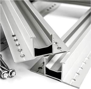 中端夹具屋顶安装光伏模块固定太阳能支架太阳能电池板安装系统套件多尺寸导轨太阳能 - Product Image 4