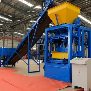 Mecânica semi automática austrália QT4-24 ghana manual bloqueio tijolo que faz a máquina no Quênia