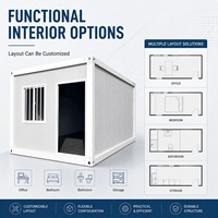 Maisons modulaires préfabriquées en panneaux sandwich en acier, anti-choc, anti-corrosion, en kit, mini-maisons, petites maisons