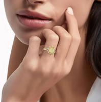 Loveher Messing Schmuck Fabrik personal isierte 18 Karat Gold Gravierbare Baby Footprint Diamant Ring Kranz Ring frei Gravur Schmuck