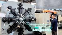 Machine à ressorts sans came à 12 axes CNC12100 |   Fil de 4,0 à 10,0 mm de diamètre |   Enrouleur de ressorts servo robuste |   Pour l'automobile |   GOLDLION