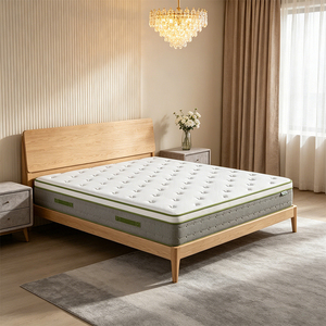 10-Inch Hybrid Pillow Top King Mattress in a <b>Box</b> Gel <b>Memory</b> Foam Pocket Spring Medium Firmness for Hotel Bedroom Use M80 10 Inch - Product Image 5