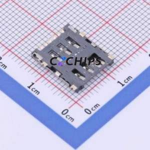 SNO-1330-P7 SIM Card Connector SMD Connector Flip Cover Type Nano SIM Card Card Holder 1.5mm - Product Image 2