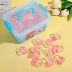 Floral Scent <b>Detergent</b> Pods Heart Shape Disposable For Automatic Washing Machine Apparel Use 5 in 1 - Product Image 1