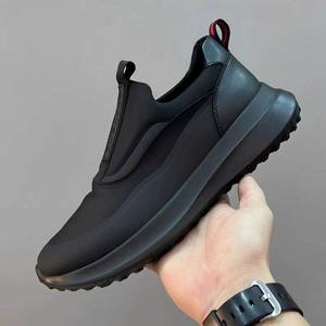 Zapatos para hombre - Zapatillas deportivas de suela gruesa para primavera, nuevo estilo, informales para correr, ligeras, transpirables, con suela suave, estilo walking. - Product Image 6