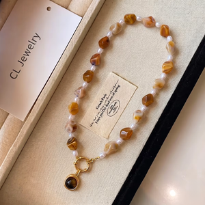 Collana Girocollo Vintage con Perle di Turchese e Conchiglie Naturali Placcata Oro 18K, Chiusura a T in Acciaio Inossidabile, Stile Bohemien - Product Image 4