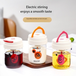 Vaso Mezclador Eléctrico Automático de Vidrio de Borosilicato, con un Solo Botón, para Café, Leche, Proteínas, Botella Portátil de Grado Alimenticio - Product Image 1